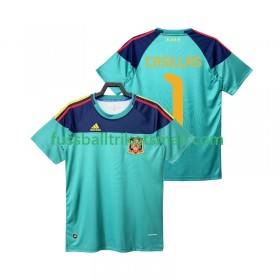 Fußballtrikots Spanien Casillas 1 2010 Torwart Retro Kurzarm Heimtrikotsatz kaufen